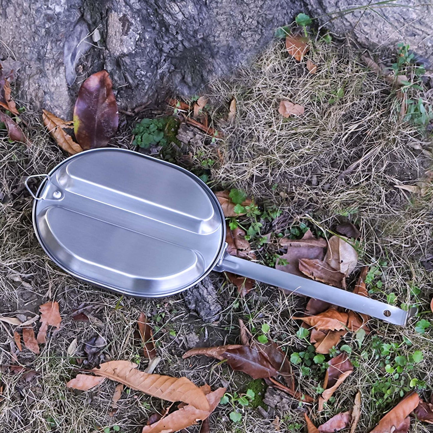 Goetland 304 Stainless Steel US Military Mess Kit Plate Set GI Type Outdoor Camping Hiking Picnic BBQ Beach