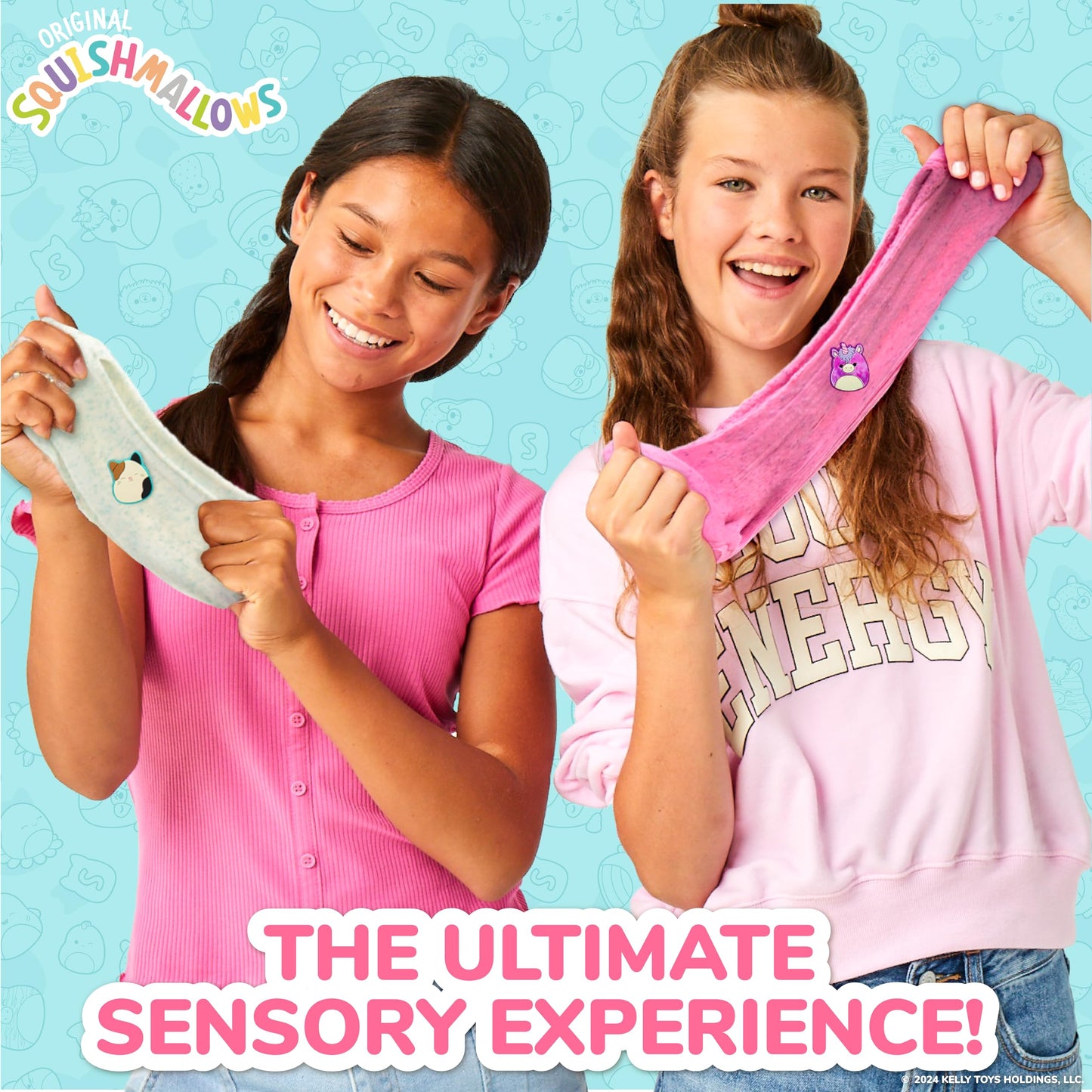 Original Squishmallows Premium Cloud Slime - Cam The Cat, Coconut Scent