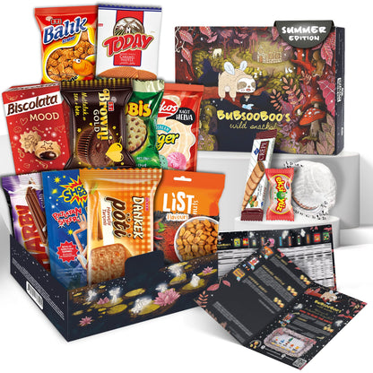 Midi International Snack Box (Fairy Tale Themed) | Snacks Variety Pack of International Treats | Foreign Snack Box Offering Unique Experience | Mix Care Pack of Turkish Candies | 12 Full-Size Snacks