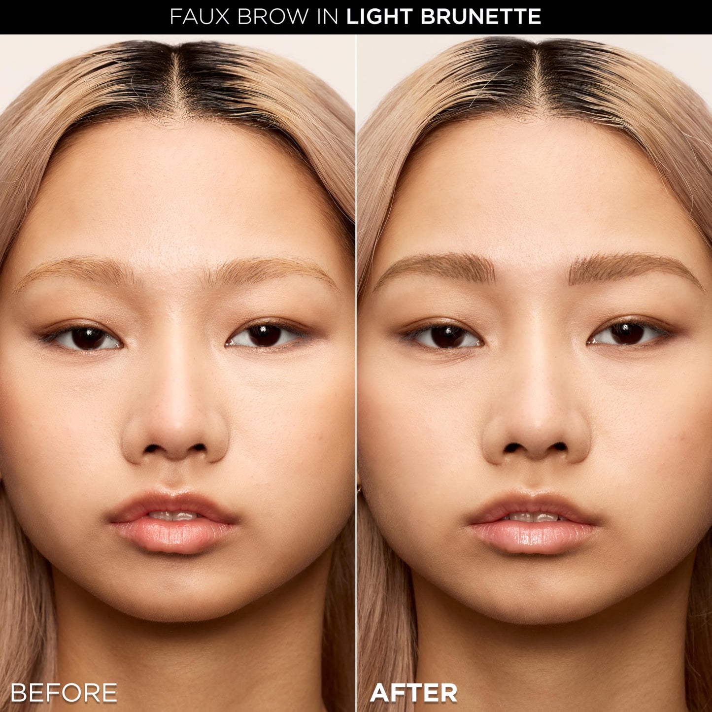 L'Oreal Paris Faux Brow, Hair-Like, Filling Eyebrow Pen with Double-Brush Tip, Fast & Precise Eyebrow Makeup, Light Brunette, 0.04 Fl Oz