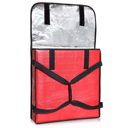 New Star Foodservice 50097 Insulated Pizza Delivery Bag, 20 by 20 by 5-Inch, Red
