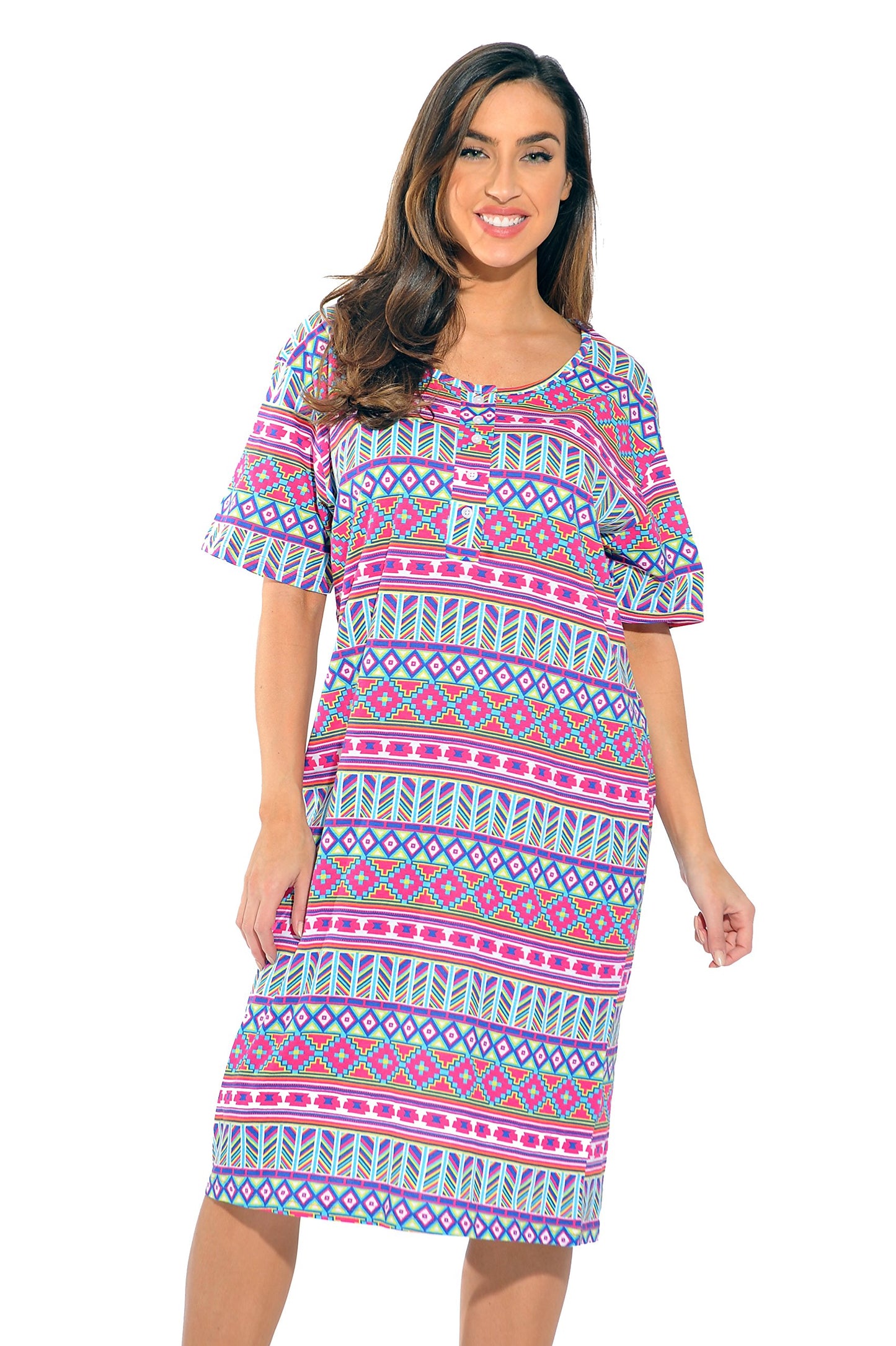 Just Love 4360-R-10070-L Short Sleeve Nightgown/Sleep Dress for Women/Sleepwear