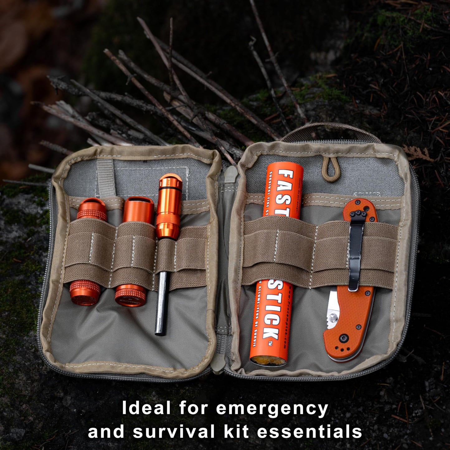 Procamptek Fast Fire Stick - Survival Fire Starting Tinder, New Fat Rope Stick Version, Best Firestarter for Emergency, Survival, Campfire, Bushcraft, and Hiking - Waterproof & Non-Toxic