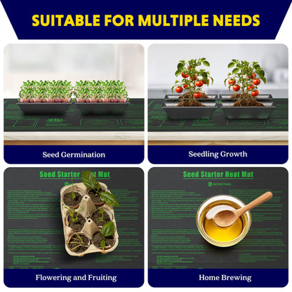 iPower Seedling Heat Mat Upgraded Technology, 48" X 20" Waterproof Durable Germination Station Heating Mat, Warm Hydroponic Pad for Indoor Home Gardening Seed Starter