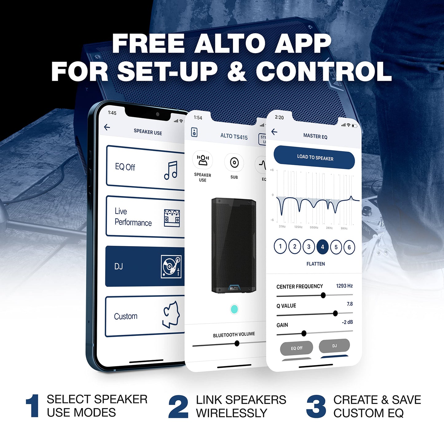 ALTO TS415 2500W 15" Powered PA Speaker with 3 Channel Mixer, Bluetooth Streaming, Wireless Loudspeaker Linking, DSP and ALTO App