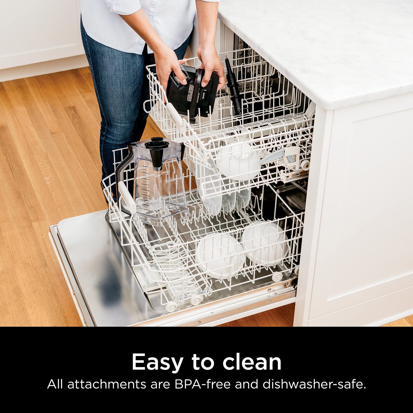 Ninja Professional Blender 1000W, Total Crushing Technology- Smoothies, Ice Crushing & Frozen Fruit, Full-Size Countertop Blender, 72-oz. Pitcher, Black & Grey, BL610