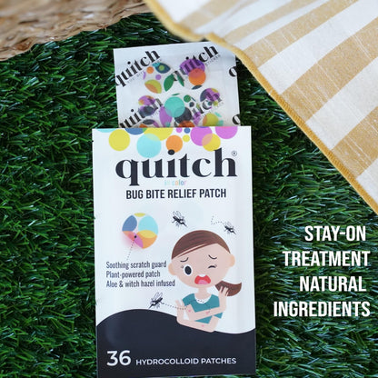 Quitch Mosquito Bite Itch Relief Patch, After Bite Insect Bite Treatment, Anti Itch Cream Alternative, Insect Bite Relief, Cruise, Travel and Camping Essential for Kids