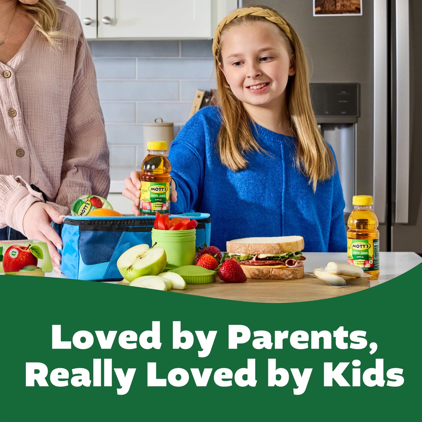 Mott's 100% Original Apple Juice, 8 Fl Oz Bottles, 24 Count (4 Packs Of 6), 2 Servings Of Fruit, 100% Fruit Juice, Gluten-free, Caffeine-free, Kosher, Contains No Artificial Colors Or Sweeteners