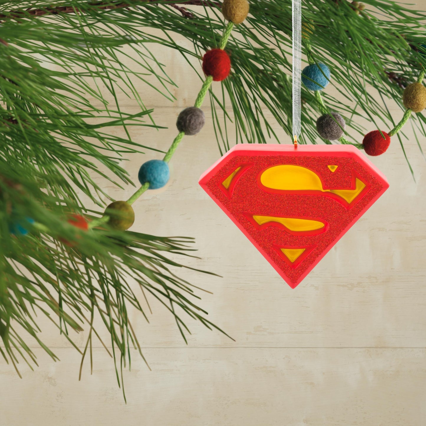 Hallmark DC Superman Shield Christmas Ornament