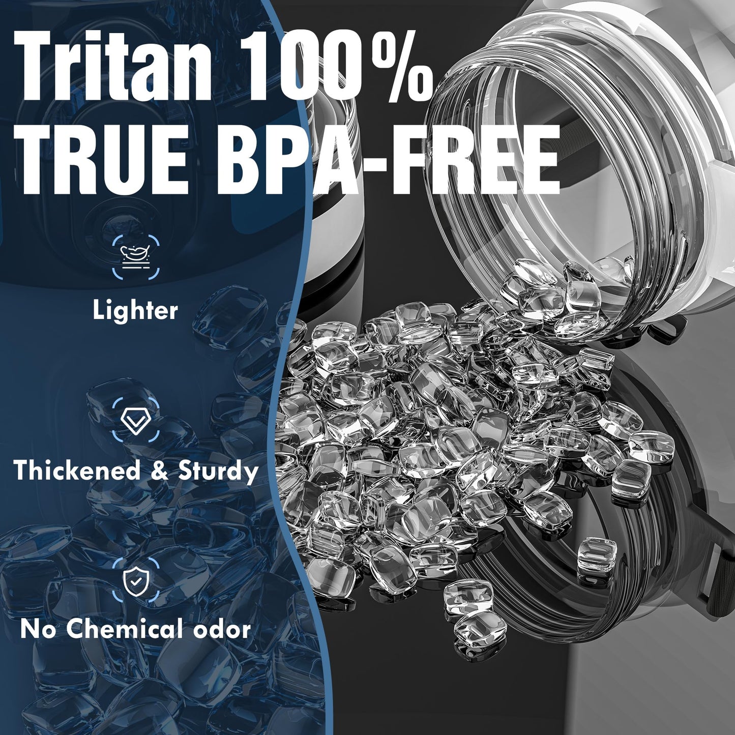 OLDLEY Water Bottle, 32oz Motivational Sports Water Bottle with Time Marker - Times to Drink - Tritan, BPA Free, Wide Mouth Leakproof, Clear (1 Bottle)