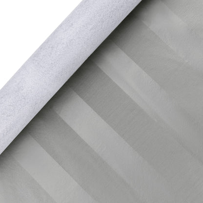 Luxury Table Protector Pad, 2 in 1 Table pad + Great Looking Tablecloth - Heat Resistant, Spill & Stain Proof - Flannel Backing (54x126, Silver - Silk Stripe)