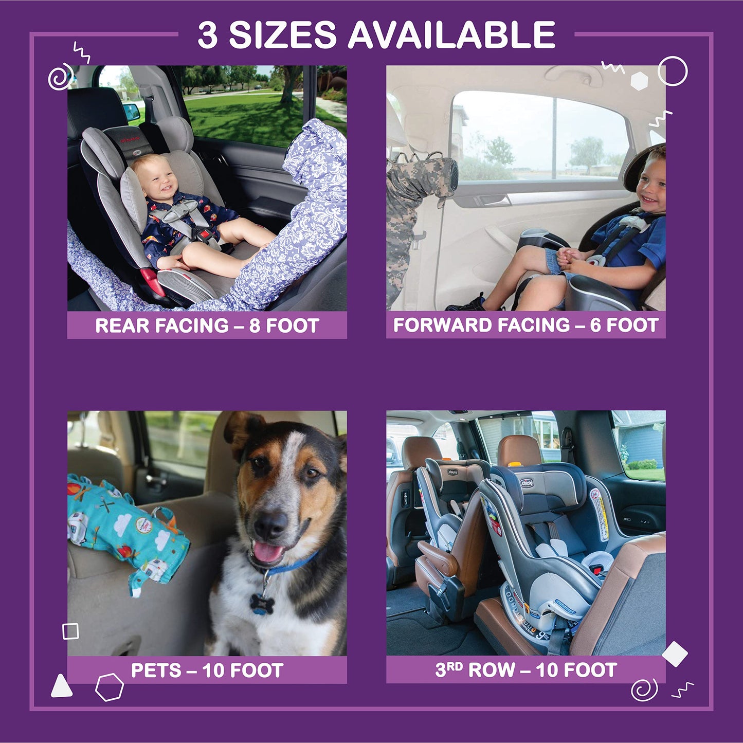 NOGGLE, 8ft - Kids Personal Air Conditioning System, Made in USA, Directs Cool Air to Children in The Backseat - Air Conditioning Vent Hose for Vehicles, Making The Back Seat Cool Again - Black