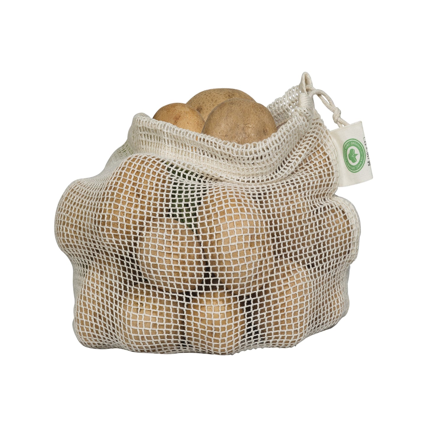 Mesh Grocery Bags - Veggie Bags Reusable - Reusable Mesh Fruit, Vegetable Bags - Eco-friendly Produce Bags - Cotton Net Bags for Produce - Reusable Bags for Produce | 6 Bags (3 XL, 3 L)