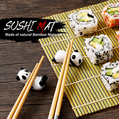 MarcZero Sushi Making Kit, 22 in 1 Bazooka Roller With Bamboo Mat, Knife, Chopsticks, Molds, DIY Machine for Beginner