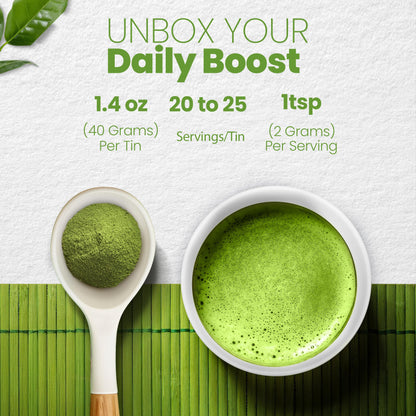 Matcha Wellness Ceremonial Grade Matcha Powder – Organic First Harvest Japanese Green Tea from Kyoto – 1.4oz – No Sugar, No Additives, No Gluten