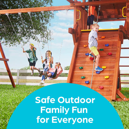 Jungle Gym Kingdom Swing Set Hangers - 2 Heavy Duty Brackets with Locking Snap Hooks for Porch, Patio, Playground - Indoor/Outdoor Hardware & Accessories