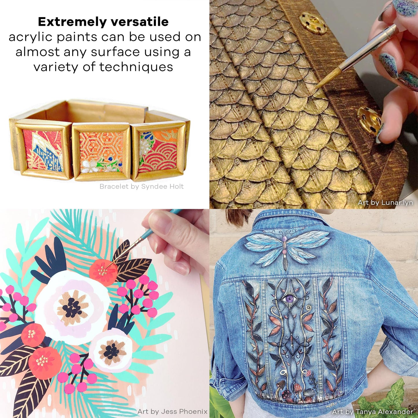 Jacquard Lumiere 2.25oz Fabric Paint Pearlescent Turquoise - Metallic Paint for Fabric Leather Canvas Paper and Wood - Light-bodied Metallic Acrylic Paint - Lightfast & Vibrant Metallic Acrylic Paints