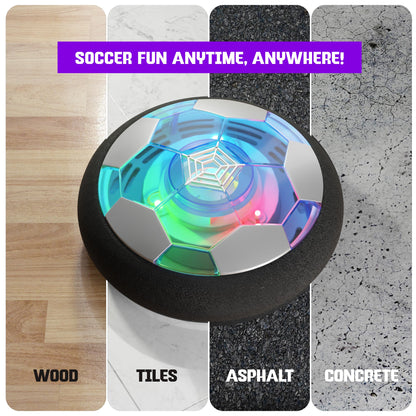 Hover Soccer Ball for Kids - Boy Birthday Gifts - Indoor Toy Games Gift for Boys Age 6, 7, 8, 9, 10, 11, 12 Year Old - Light-Up Toys Game for Kid - 6-8, 8-12 - Gift for 8 Year Olds (Single)