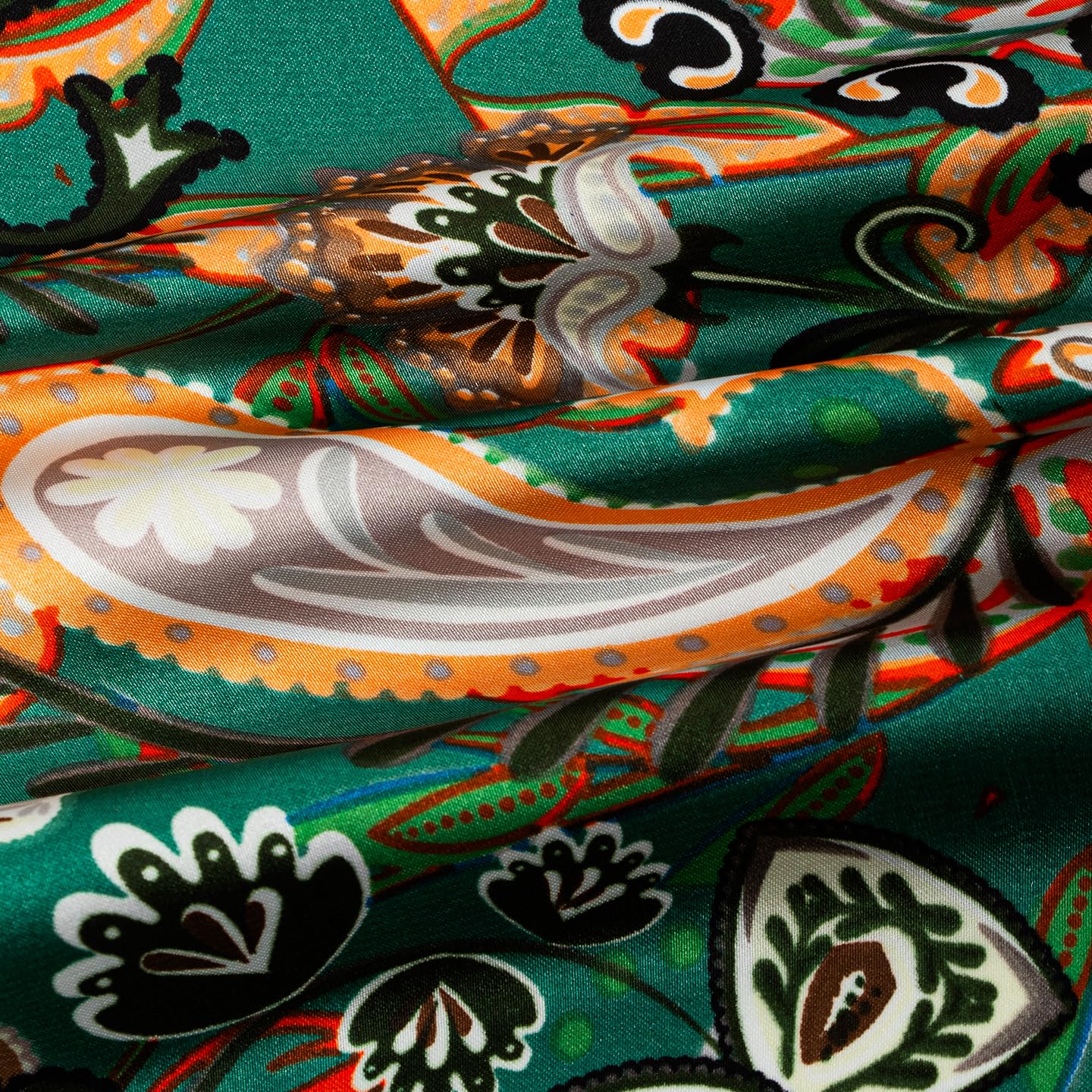 RIIQIICHY 27.5” Head Scarf for Women Hair Wrapping Like Silk Neck Scarves Square Banabana