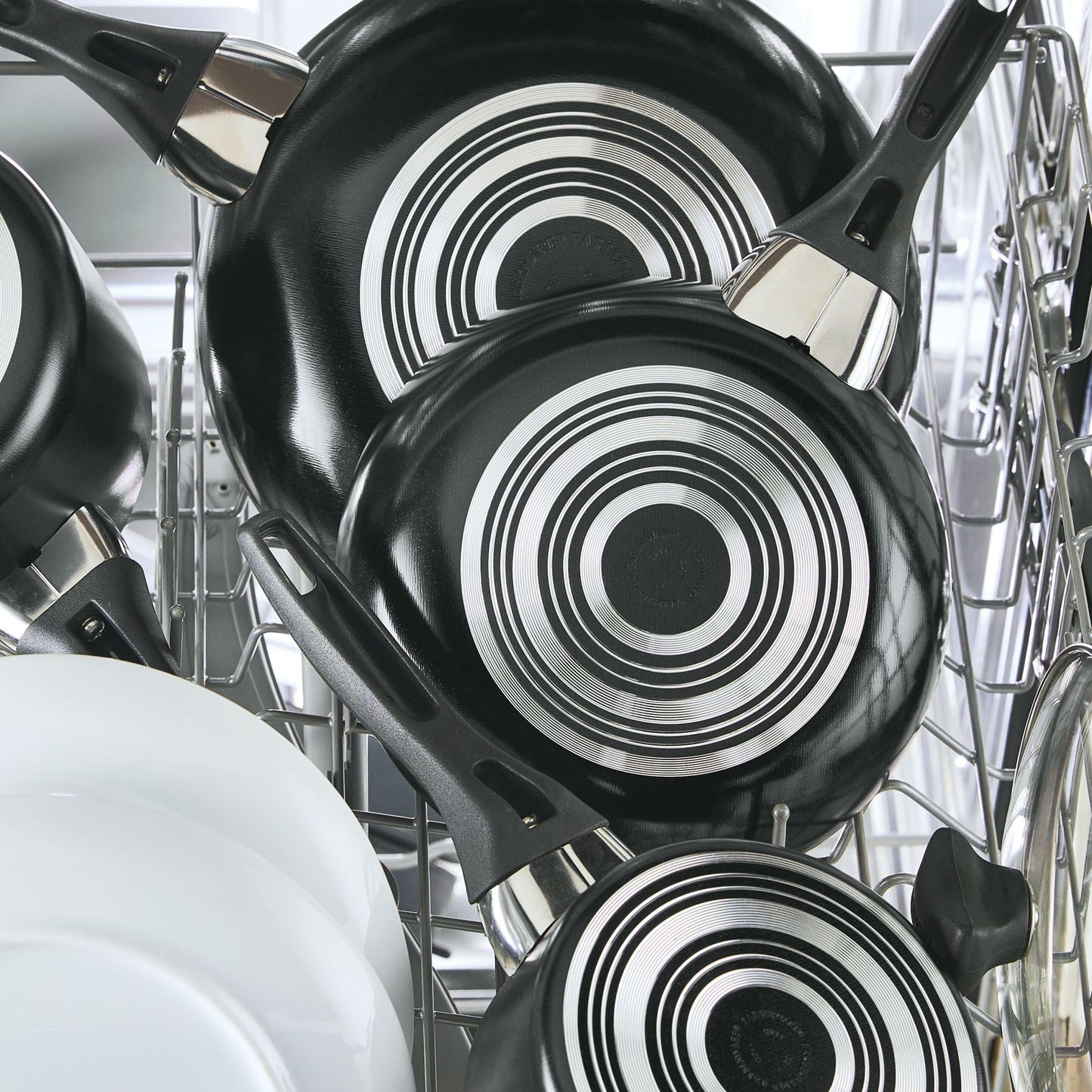 Farberware Dishwasher Safe Nonstick Jumbo Cooker/Saute Pan with Helper Handle - 6 Quart, Black