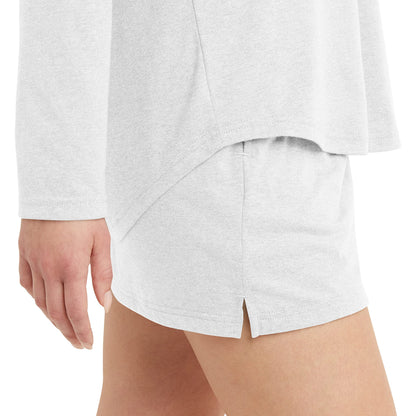 Hanes Comfortblend Standard Originals Tri-Blend Long-Sleeve T-Shirt, Crewneck Tee for Women, Relaxed Fit, Plus Sizes, ECO White, Large