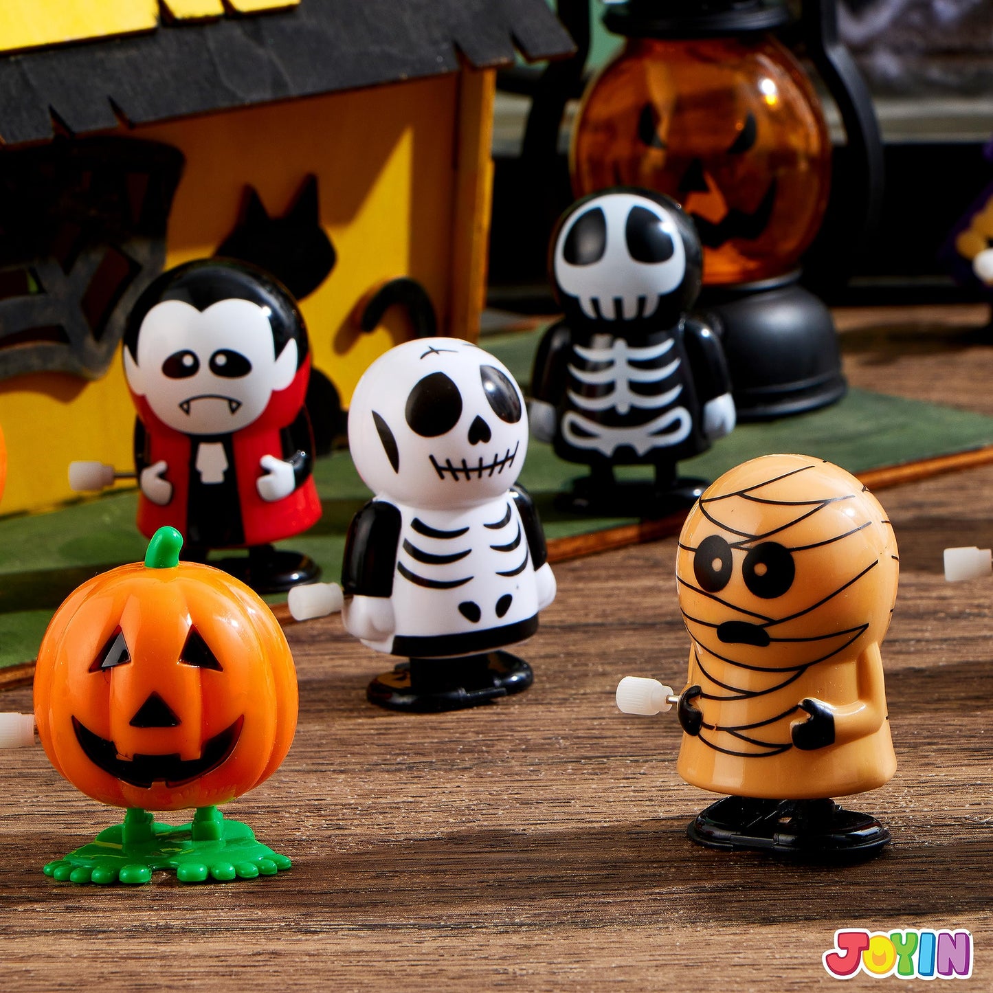 JOYIN 12 PCS Halloween Wind Up Toys for Kids Gifts, Wind Up Toys Bulk for Halloween Party Favors Goodie Bag Fillers, Student School Classroom Favors, Carnival Game Prizes