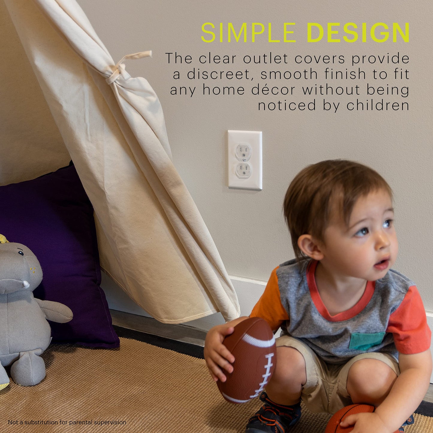 Power Gear Outlet Covers Baby Proofing Child Proof Plug Covers for Electrical Outlets Easy Install Outlet Plug Covers UL Listed Shock Prevention Clear 51175 30 Count