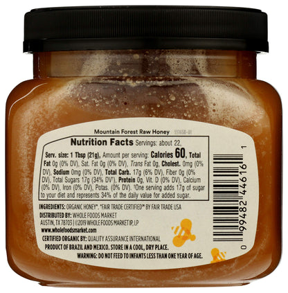 365 by Whole Foods Market, Organic Raw Wildflower Honey, 16 Ounce