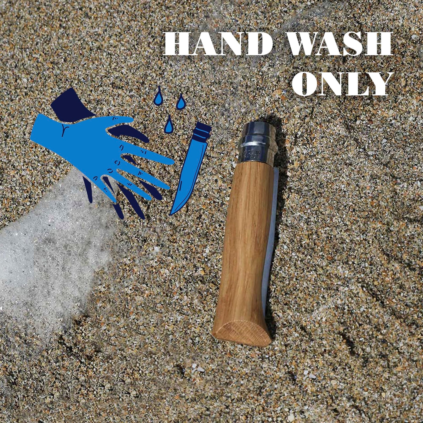 OPINEL No.06-No.09 Premium Woods, Stainless Steel Folding Pocket Knife, Made in France (No.06/Oak)