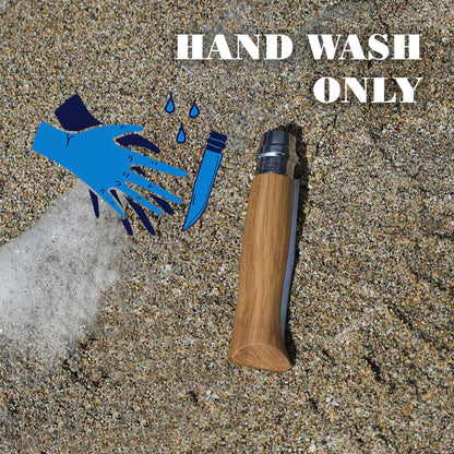 OPINEL No.06-No.09 Premium Woods, Stainless Steel Folding Pocket Knife, Made in France (No.06/Oak)