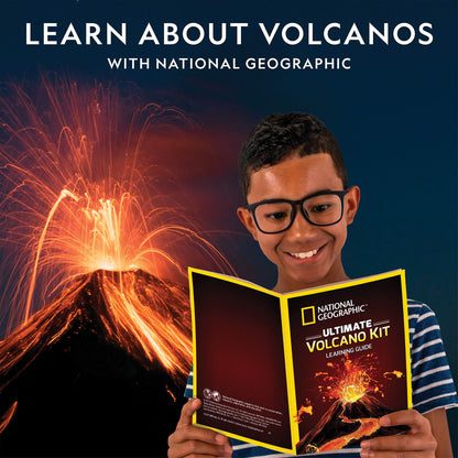 National Geographic Ultimate Volcano Kit – Erupting Volcano Science Kit for Kids, 3X More Eruptions, Pop Crystals Create Exciting Sounds, STEM Science & Educational Toys (Amazon Exclusive)