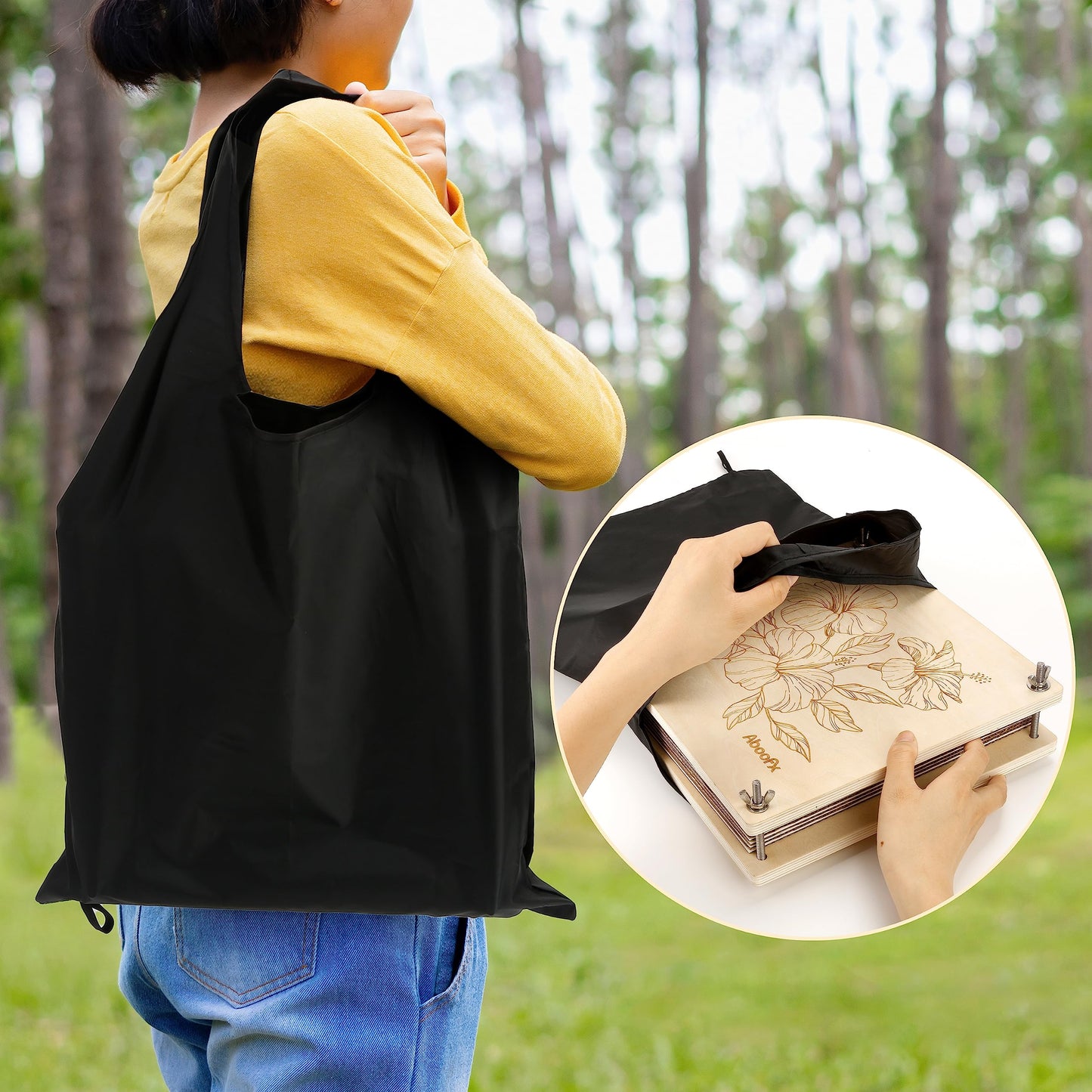 Aboofx Flower Press Kit, Craft Kits 11"x11" 10 Layers Wooden Flower Pressing Kit for Crafts Pressed Flowers and Plant for DIY Art, Preservation for Bookmark Frame Wedding Flower Drying