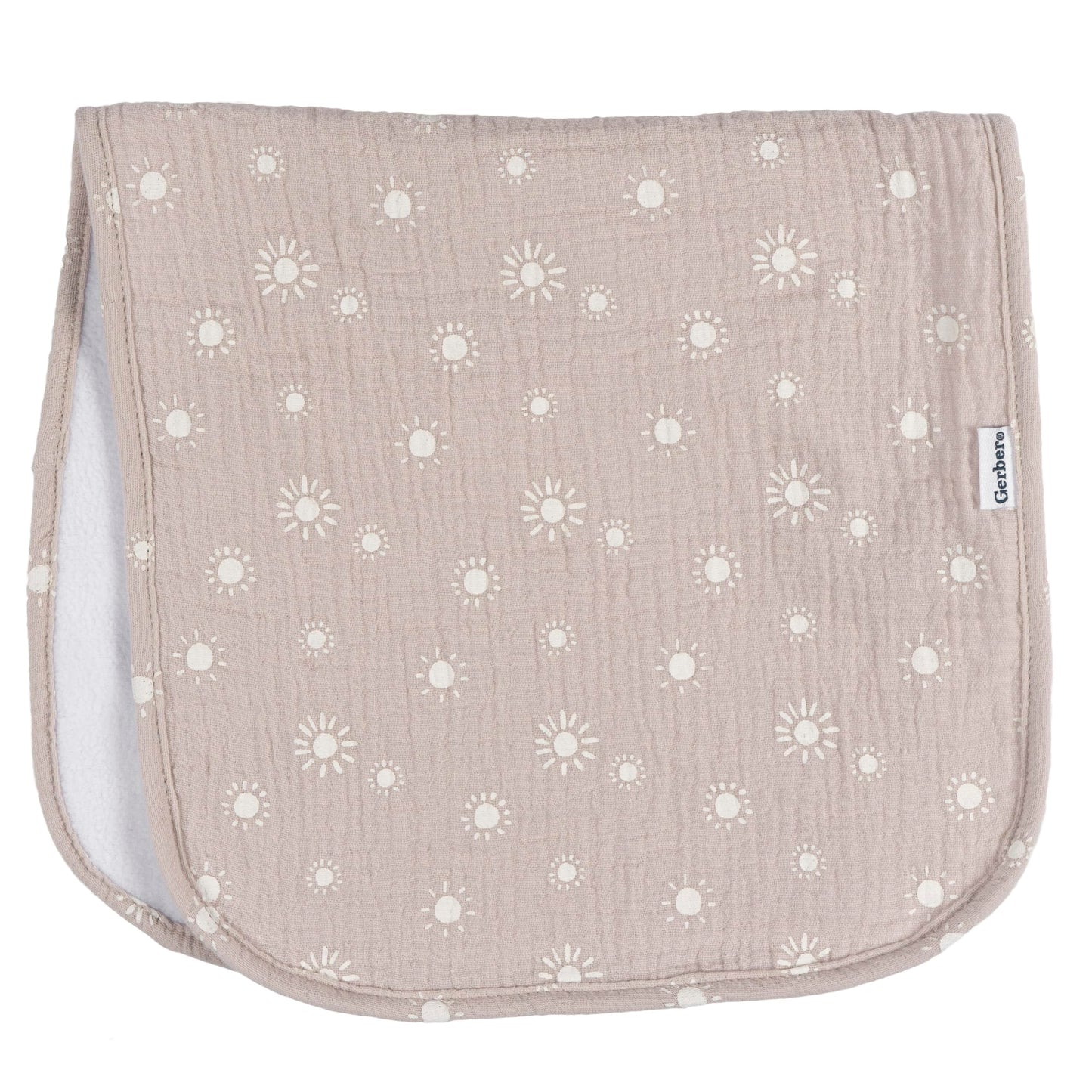 Gerber Baby Unisex Muslin Burp Cloths 5-Pack, Multi Rainbow, Large Size 20" x 10"