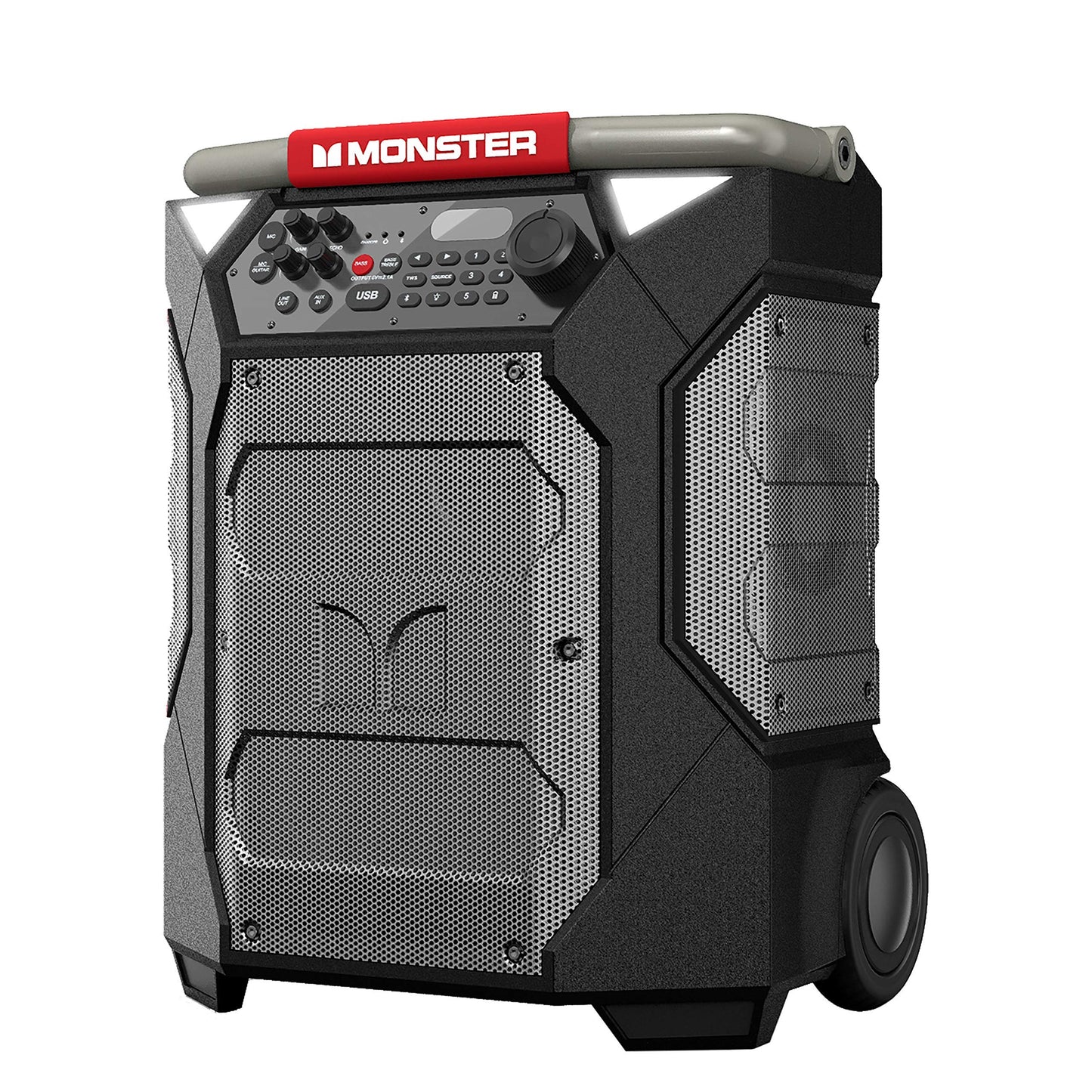 Monster Rockin’ Roller 270 Indoor/Outdoor Portable Bluetooth Speaker | up to 200W of 270 Degree Sound & up to 100 Hours of Playtime