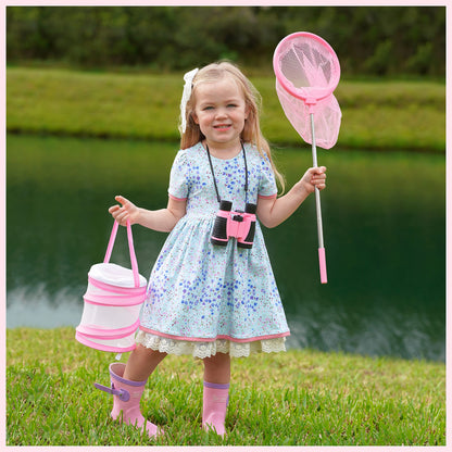 GIFTINBOX Bug Catcher Kit for Kids - Outdoor Explorer Toys Set for Kid - Bug Catching Kits with Binoculars Nature Adventure Toy for Girls Boys - Toddler Exploration Gifts for Girl 3-12 Years Old