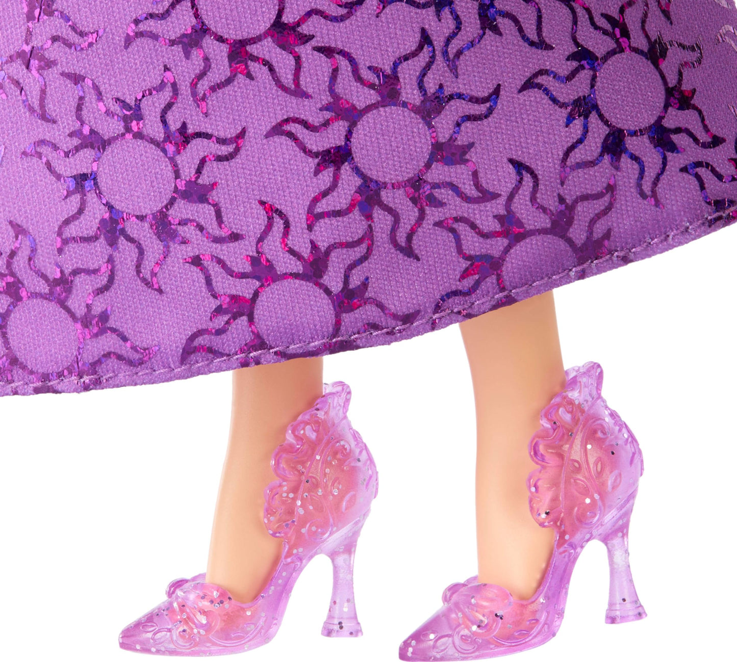 Mattel Disney Princess Toys, Rapunzel Fashion Doll, Sparkling Look with Blonde Hair, Blue Eyes & Tiara Accessory, Inspired by the Movie Tangled