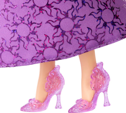 Mattel Disney Princess Toys, Rapunzel Fashion Doll, Sparkling Look with Blonde Hair, Blue Eyes & Tiara Accessory, Inspired by the Movie Tangled