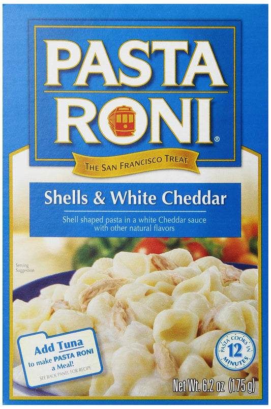 Pasta Roni Shells & White Cheddar Mix 6.2 Fl Oz (Pack of 12)