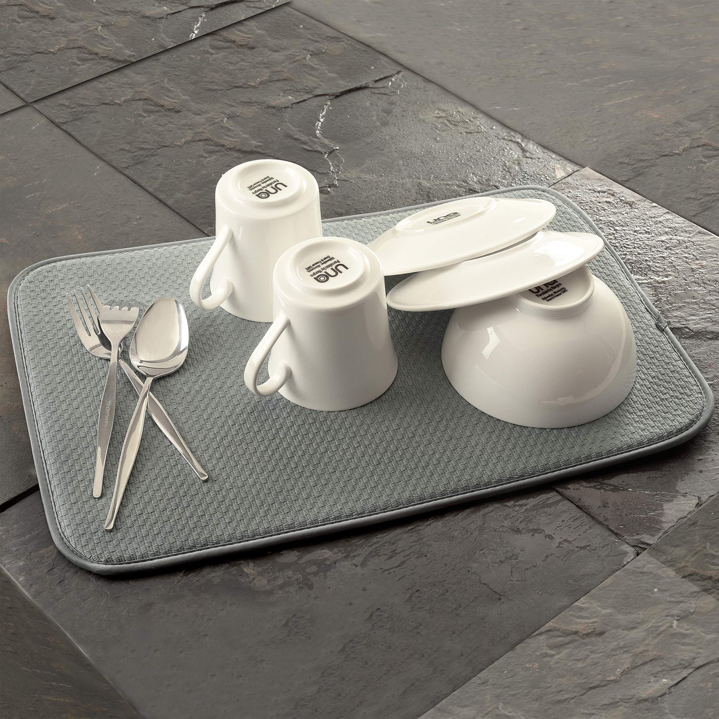 Norpro - 329 Norpro dish drying mat, 18" x 12", gray