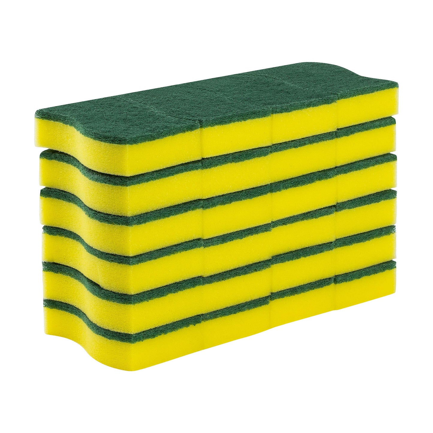 (24 Pack) Heavy Duty Scrub Sponges by SCRUBIT – Kitchen Dish, Sink and Bathroom Cleaning Scrubber Sponge - with Non-Smell Scouring Pad [New Packaging]