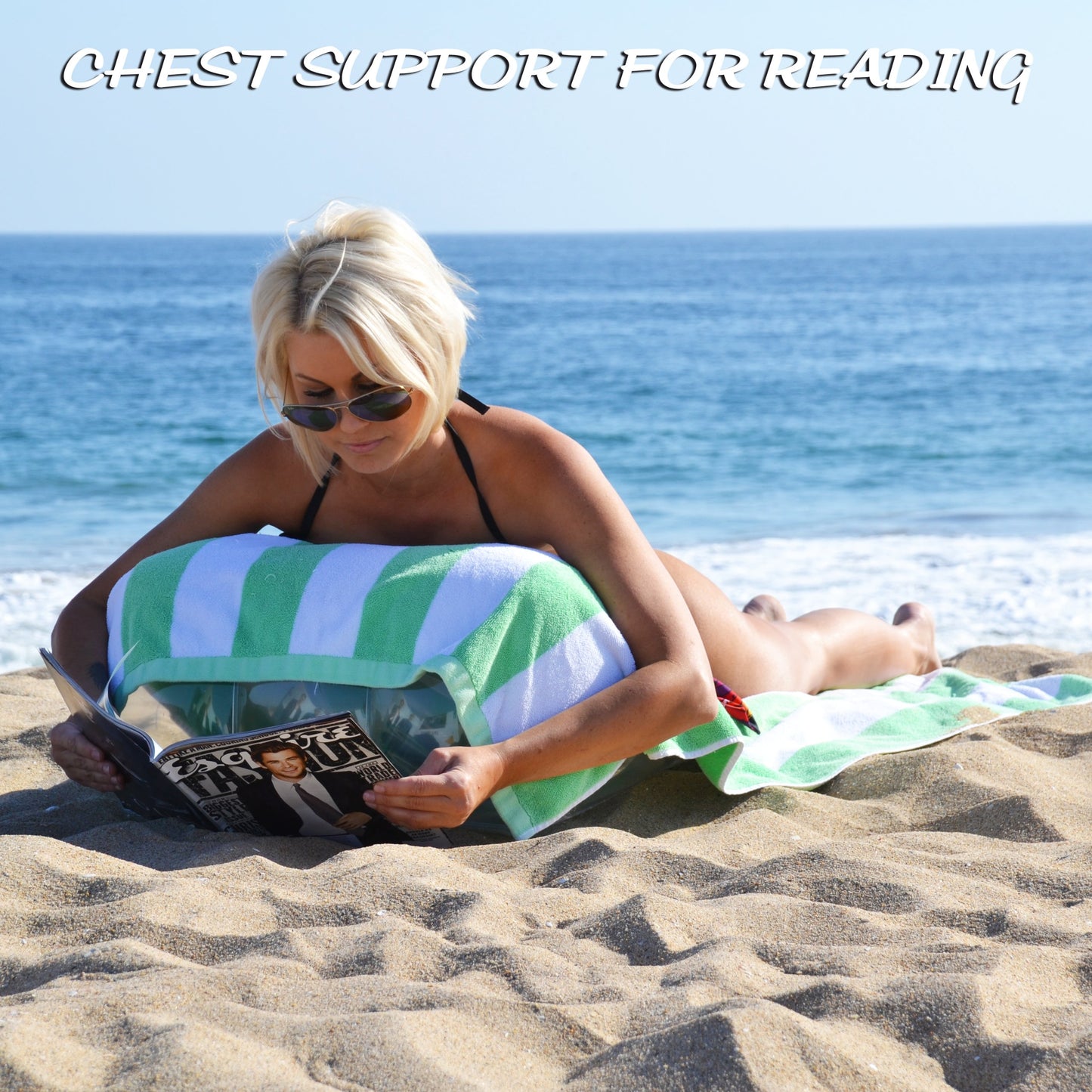 GoFloats AirWedge Inflatable Beach Chair - Relax with The Comfort of Air (2-Pack)