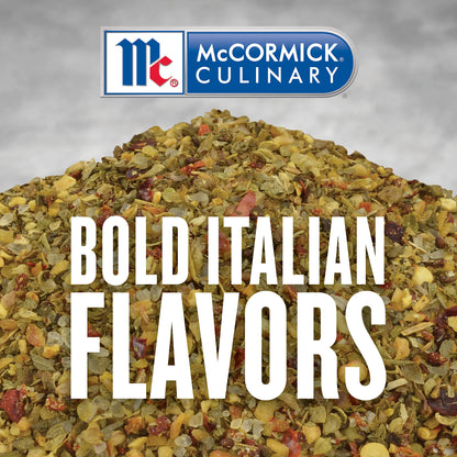 McCormick Culinary Mediterranean Spiced Sea Salt, 13 oz - One 13 Ounce Container of Mediterranean Spiced Sea Salt With Garlic, Basil, and Oregano Perfect for Soups, Salads, and More