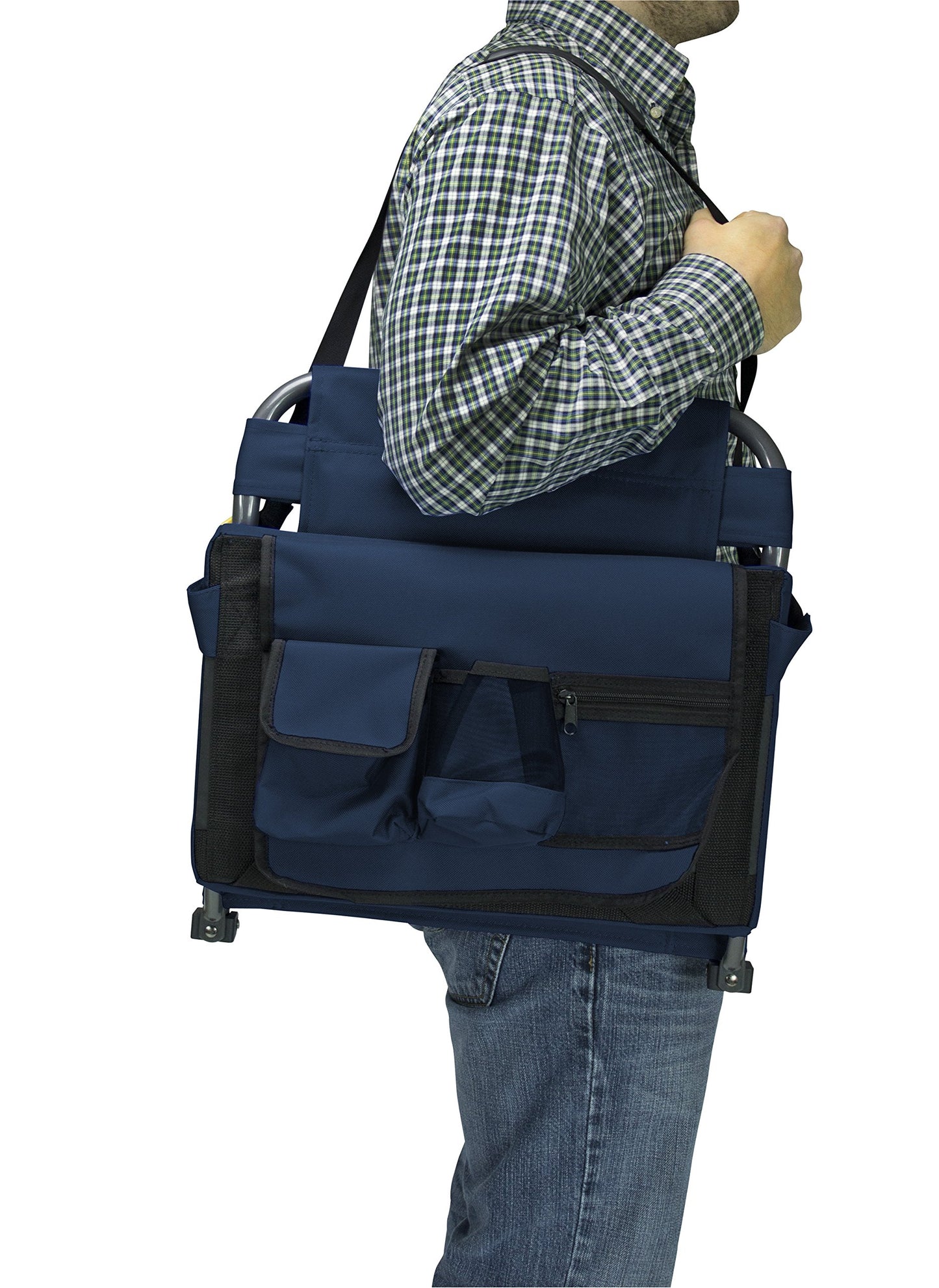 GCI Outdoor BleacherBack Lumbar Stadium Seat With Padded Backrest