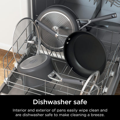 Ninja Pots and Pans Set Non Stick | Comfort Grip 10-Piece Cookware Set with NeverStick | Frying Pan, Sauce Pan With Lid, Stock Pot with Lid, Nonstick, Dishwasher Safe, Oven Safe to 400°F, CW69010