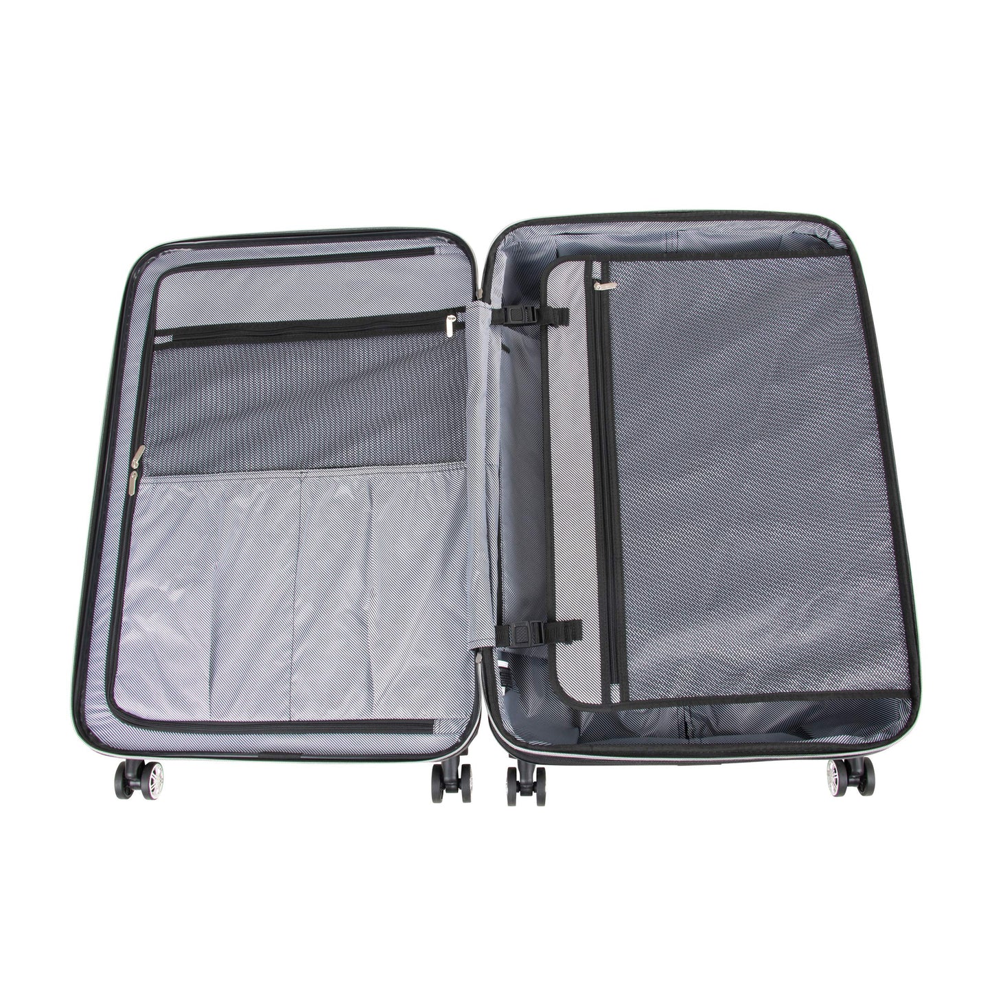 Kenneth Cole REACTION Diamond Tower Collection Lightweight Hardside Expandable 8-Wheel Spinner Travel Luggage, Rose Champagne, 3-Piece Set (20", 24", & 28")