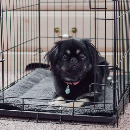 K&H PET PRODUCTS Self-Warming Cat Bed Pad, Self Heating Pad for Outdoor Cat Houses, Warming Mat for Indoor Pet Beds & Furniture, Reversible Blanket, Machine Washable - Small 21 X 17in Gray/ Black