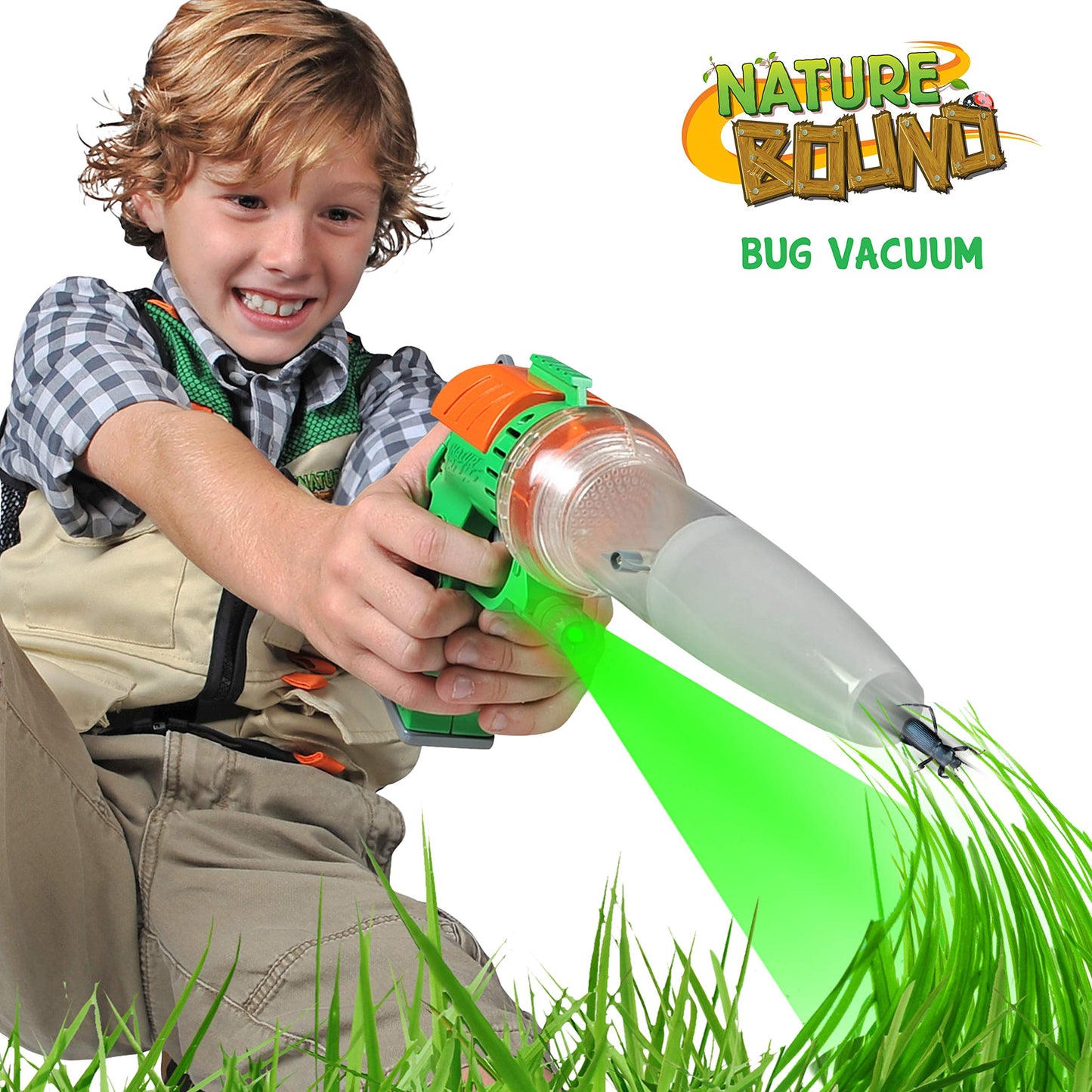 Nature Bound Bug Catcher Toy | Eco-Friendly Bug Vacuum, Catch and Release | Ages 3 to 12 Indoor/Outdoor Play Toy | Includes Capture Core with Magnification | Complete Kit for Kids | Green