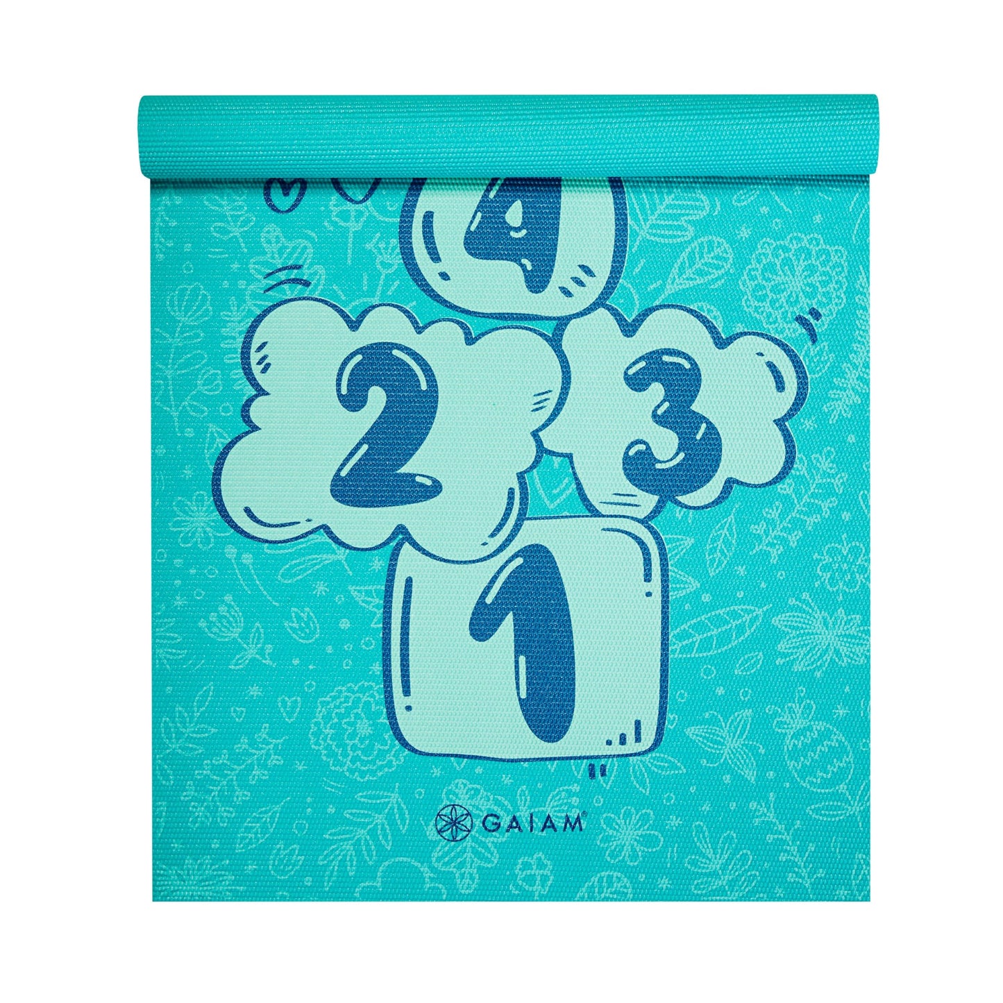 Gaiam Kids Yoga Mat Exercise Mat, Yoga for Kids with Fun Prints - Playtime for Babies, Active & Calm Toddlers and Young Children (60" L x 24" W x 3mm Thick)