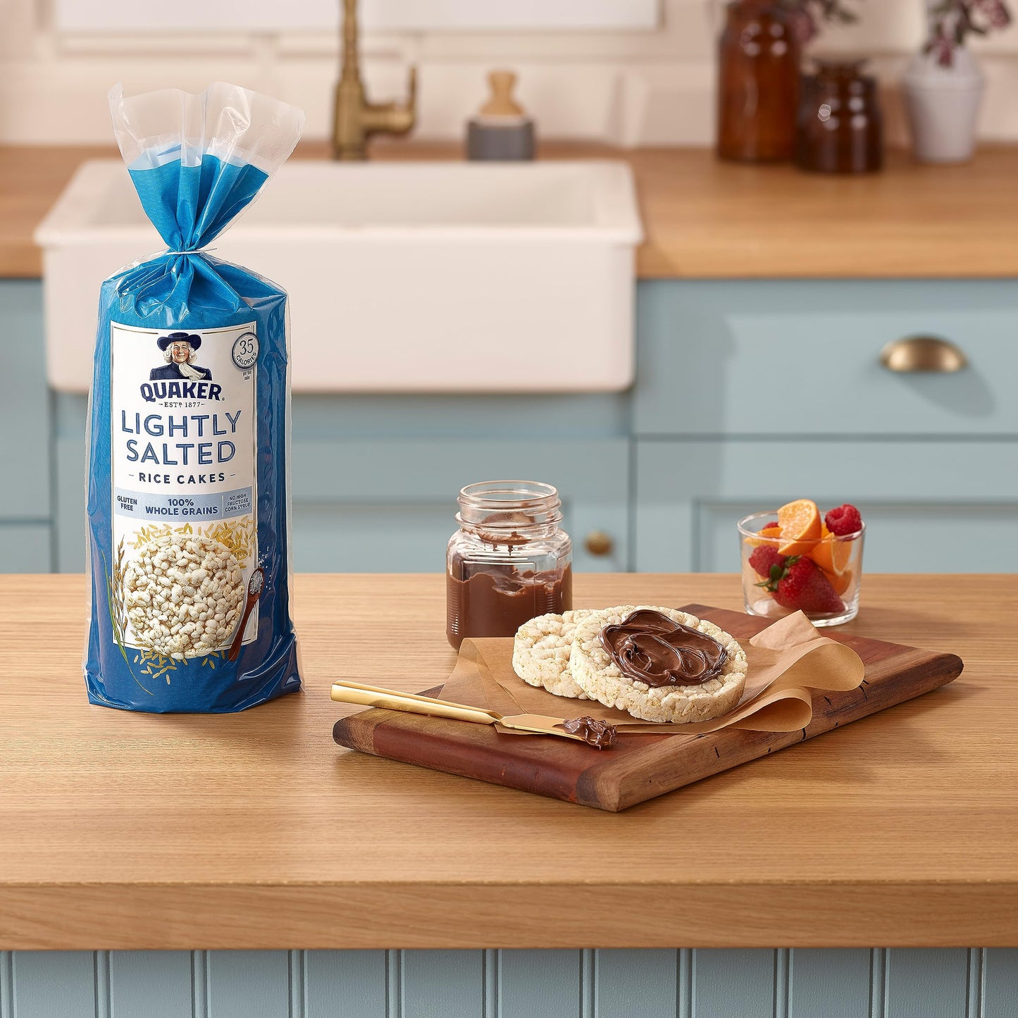 Quaker Large Rice Cakes, Lightly Salted, Pack of 6