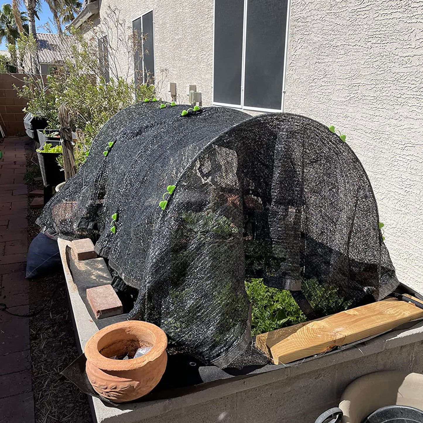 Garden Hoops Grow Tunnel, 6 Sets of 7FT Greenhouse Hoops for Raised Beds, Rust-Proof Fiberglass Frame for Garden Netting, Small Greenhouse Kit, Shade Cloth, Plant Row Covers, 30pcs